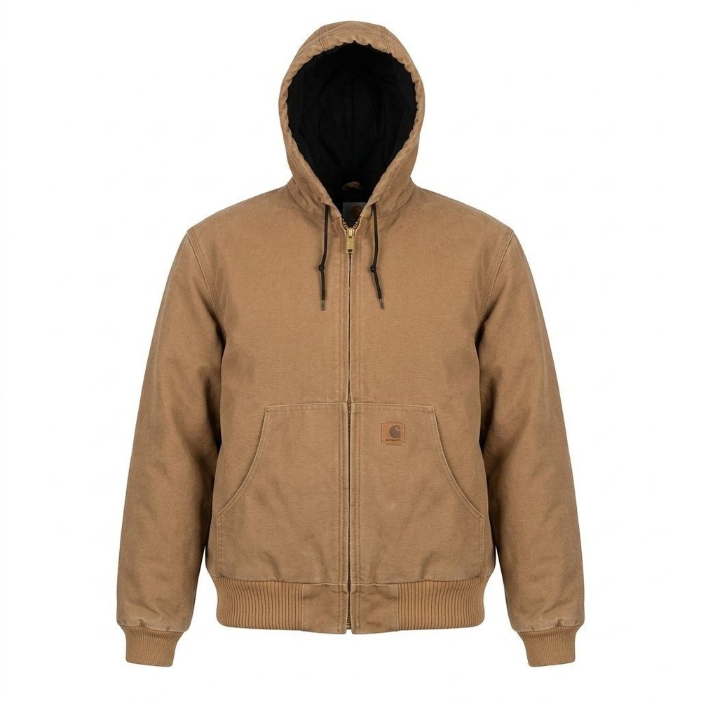 Carhartt J130 SDL Men Large Tall Thermal Lined Duck Canvas Active Jacket Brown